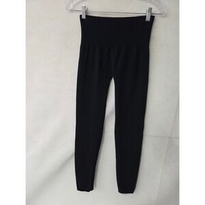 Yummie by Heather Thomson Black Seamless High Waisted Leggings ML Base Layer